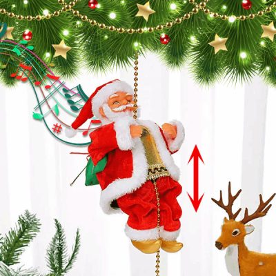 SANTACLIMB A Mikulás kötélen mászik