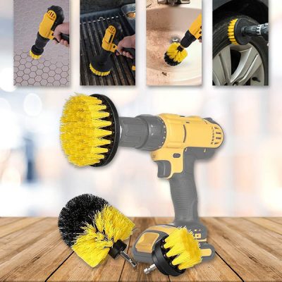 Tisztítókefe készlet fúrógépes erőhajtással DRILLBRUSH (3 db)