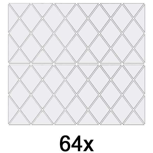 2x Tükör falmatricák (32 db) | WALLGEM