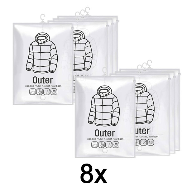 2x Akasztós vákuumtároló zsákok (4 darab) | VACUHANG