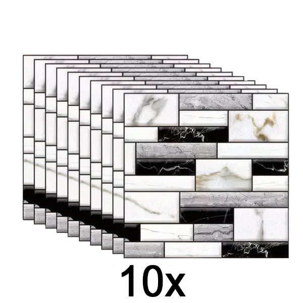 1x 3D márványos falmatricák (10 db) | MARBLEBLOCKS