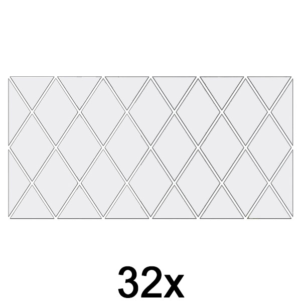 1x Tükör falmatricák (32 db) | WALLGEM