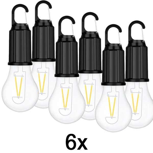 3x Vezeték nélküli újratölthető izzók (2 db-os szett, akár 8 óra) | LUMINKA